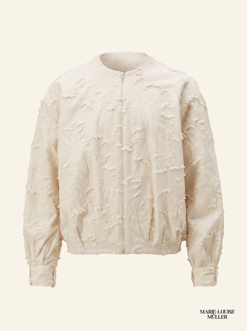 The Pleated Bomber, a pleated jacket from ESCAPIST GARDEN